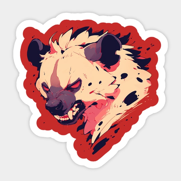 hyena Sticker by peterdoraki